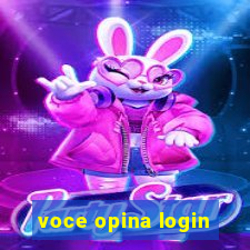 voce opina login