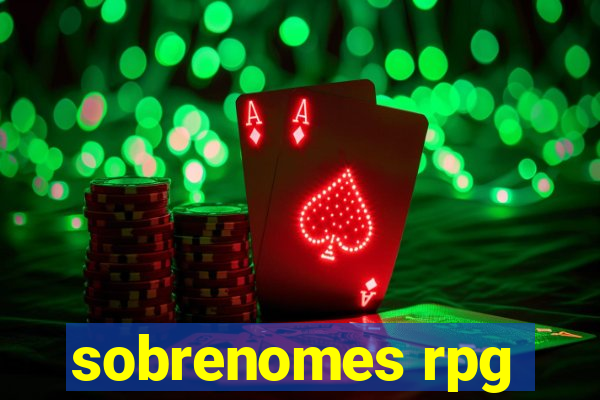 sobrenomes rpg