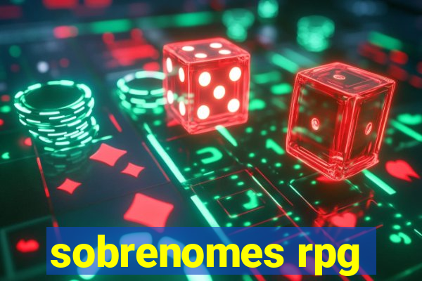 sobrenomes rpg