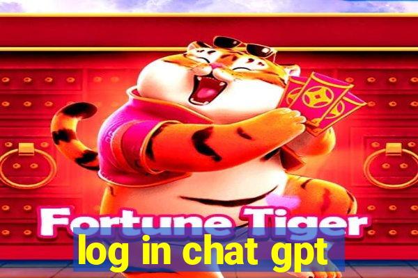 log in chat gpt