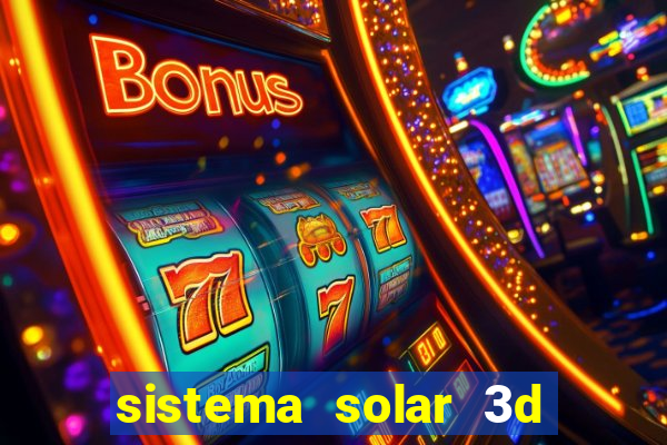 sistema solar 3d em movimento