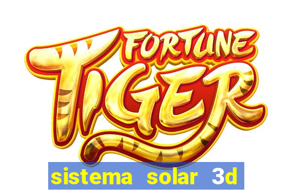 sistema solar 3d em movimento