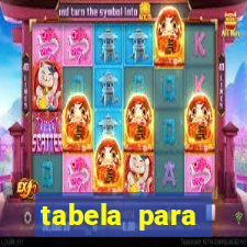 tabela para misturar cores