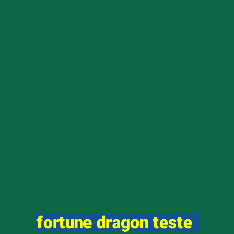 fortune dragon teste