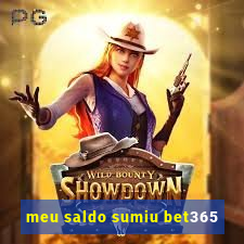 meu saldo sumiu bet365