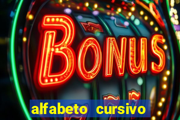 alfabeto cursivo para treinar caligrafia