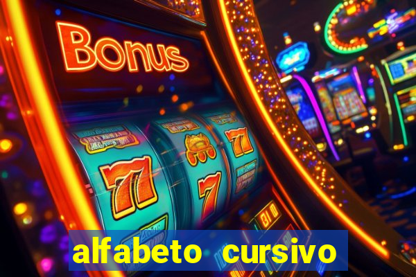 alfabeto cursivo para treinar caligrafia