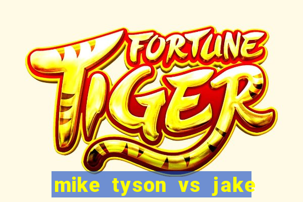 mike tyson vs jake paul assistir online