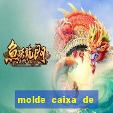 molde caixa de baralho png