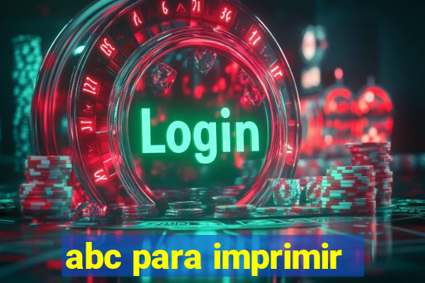 abc para imprimir