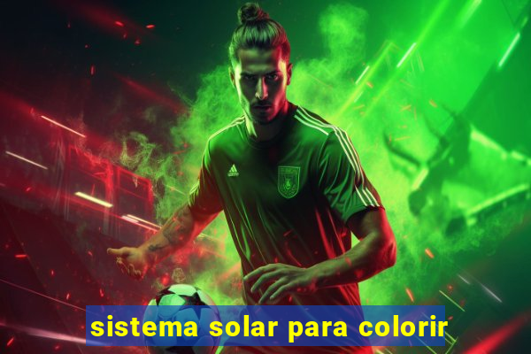 sistema solar para colorir