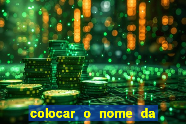 colocar o nome da pessoa no congelador