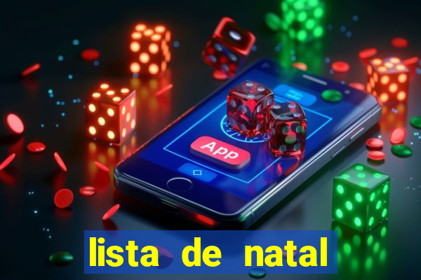 lista de natal para imprimir