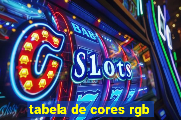 tabela de cores rgb