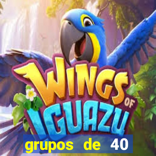 grupos de 40 dezenas da quina