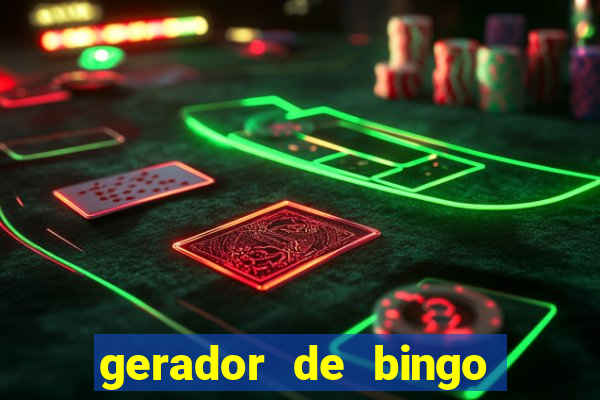 gerador de bingo de palavras