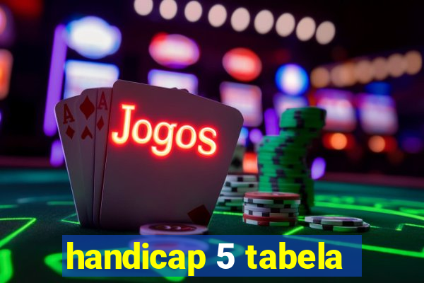 handicap 5 tabela