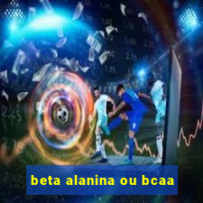 beta alanina ou bcaa