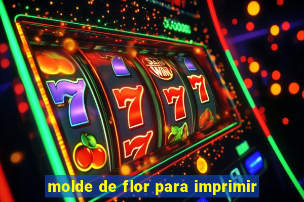 molde de flor para imprimir