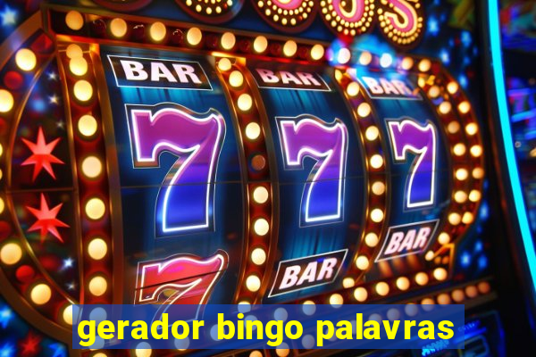 gerador bingo palavras