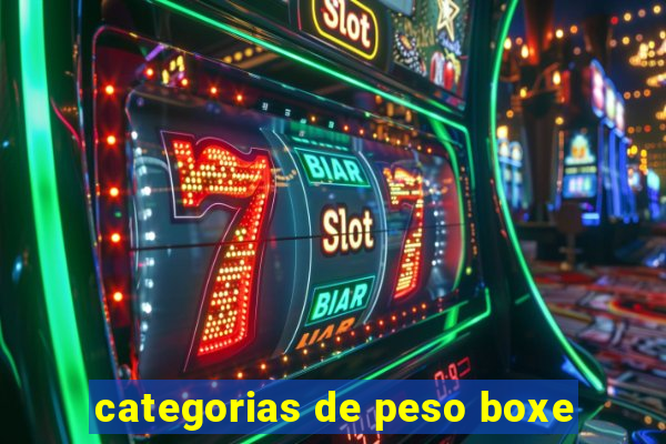 categorias de peso boxe