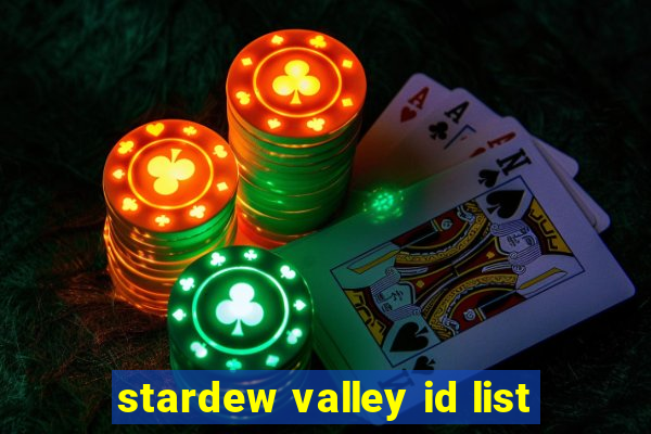 stardew valley id list