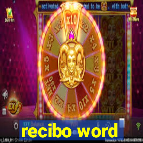 recibo word