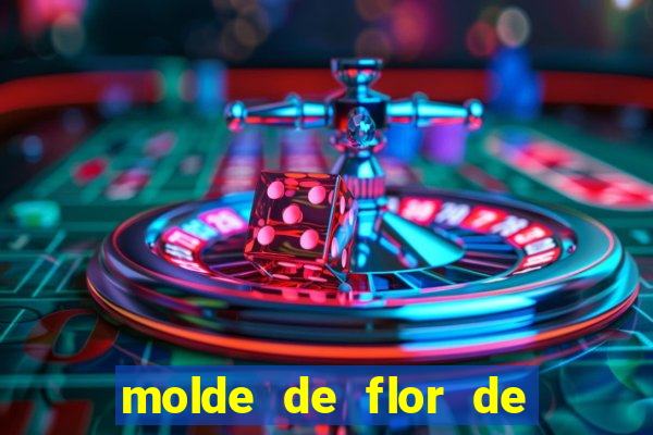 molde de flor de eva grande para imprimir