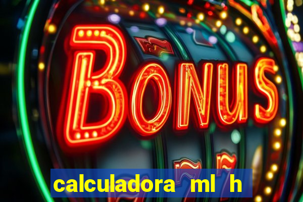 calculadora ml h para mcg kg min